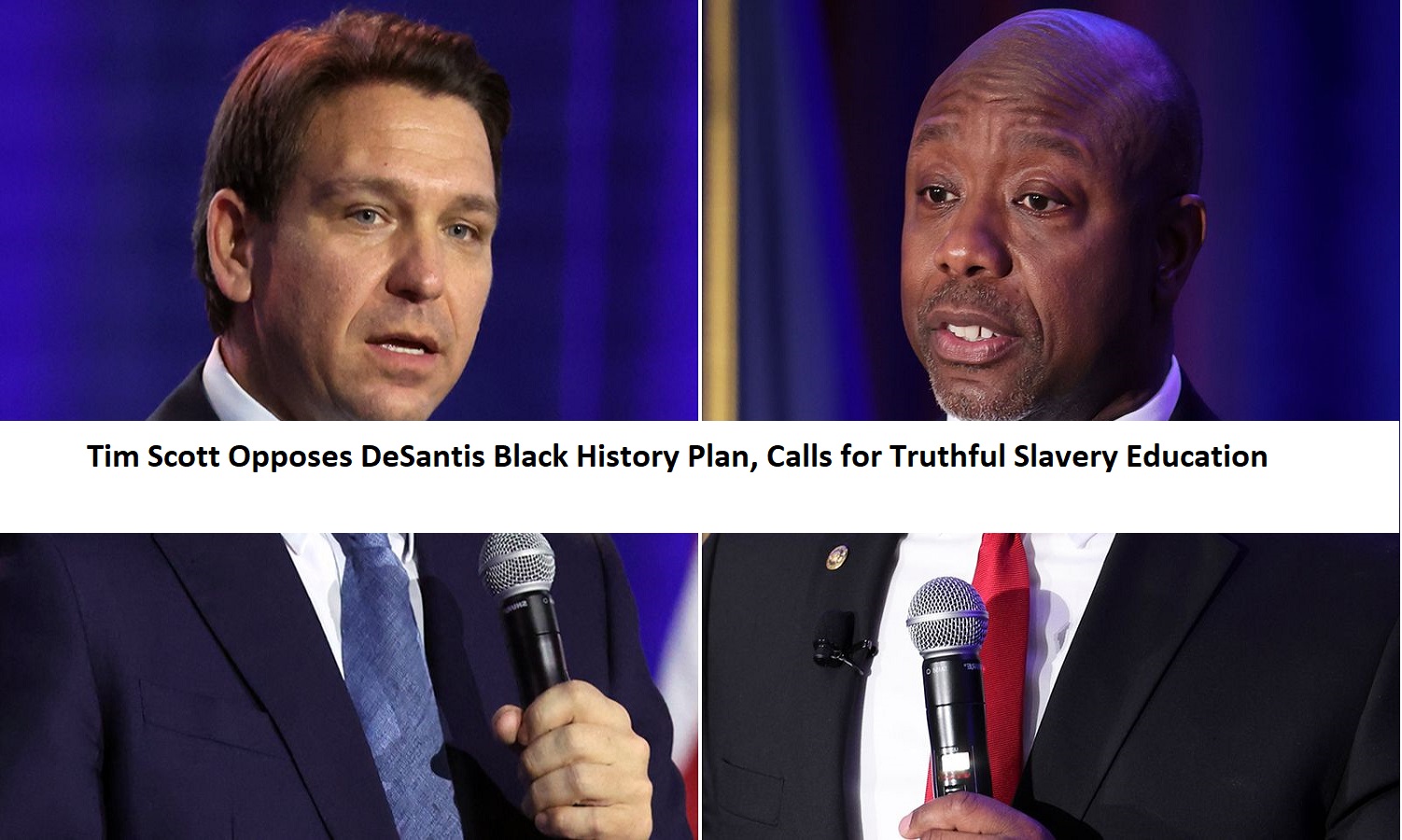 Tim Scott Opposes DeSantis Black History Plan, Calls for Truthful Slavery Education
