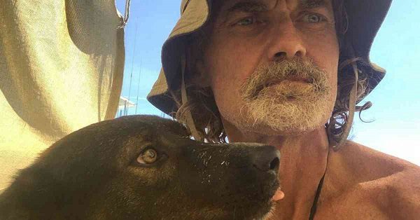 sailor and his loyal dog survived