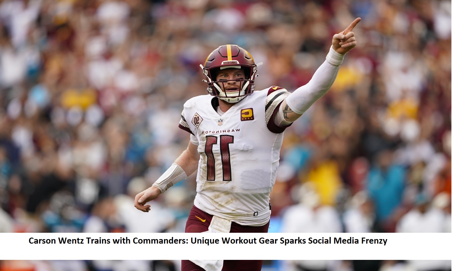 Carson Wentz Trains with Commanders Unique Workout Gear Sparks Social Media FrenzyCarson Wentz Trains with Commanders Unique Workout Gear Sparks Social Media Frenzy