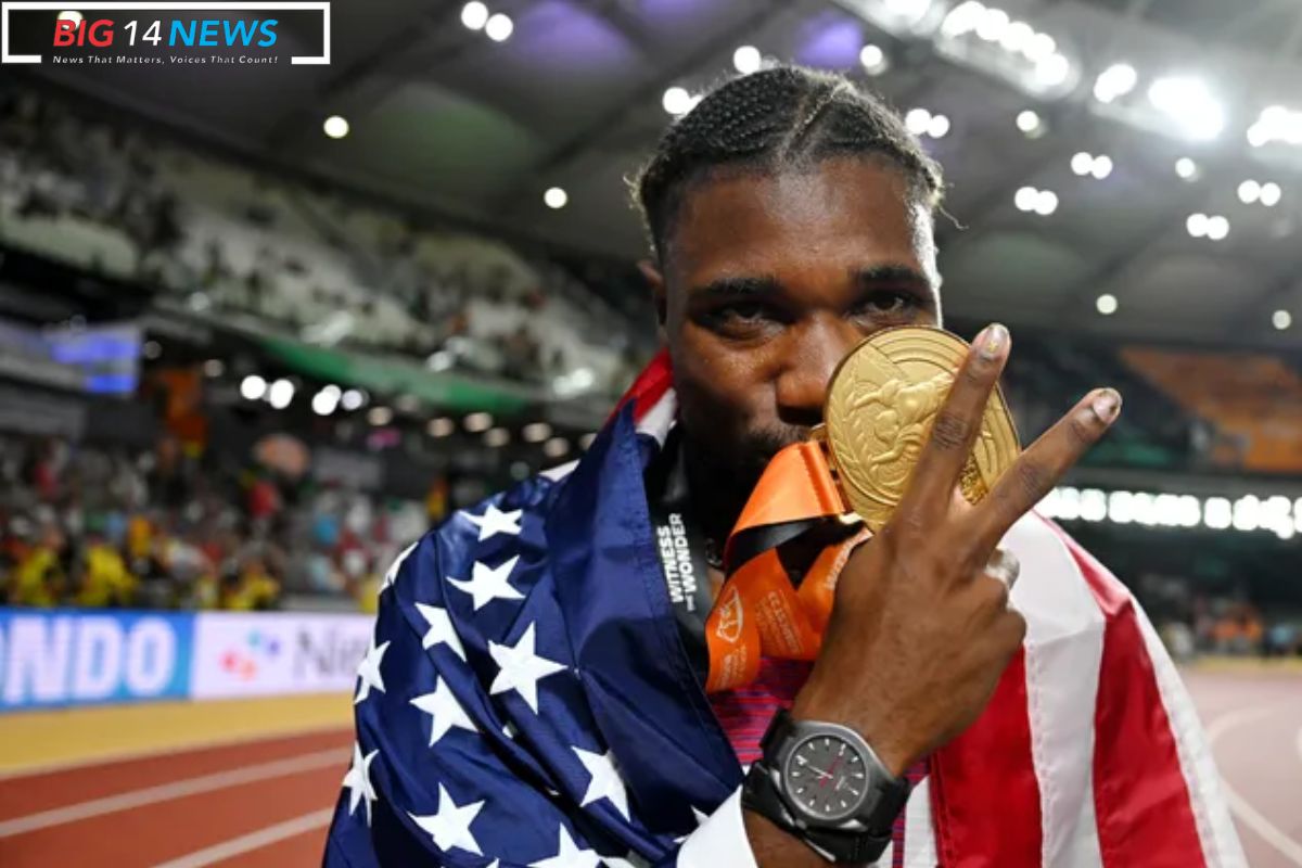 Noah Lyles Historic 100 200 Sprint