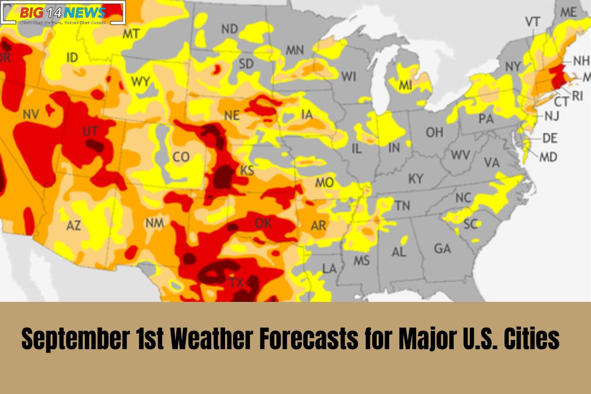 September 1st Weather Forecasts for Major U.S. Cities