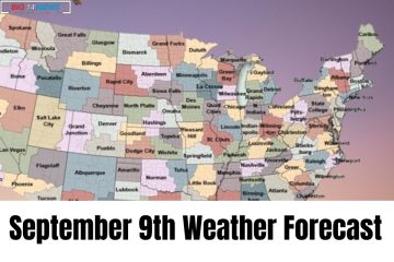 September 9th Weather Forecast