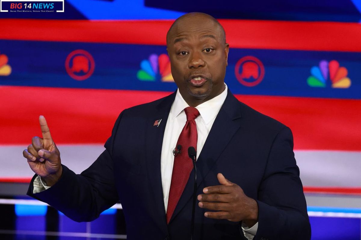 Senator Tim Scott of South Carolina Halts