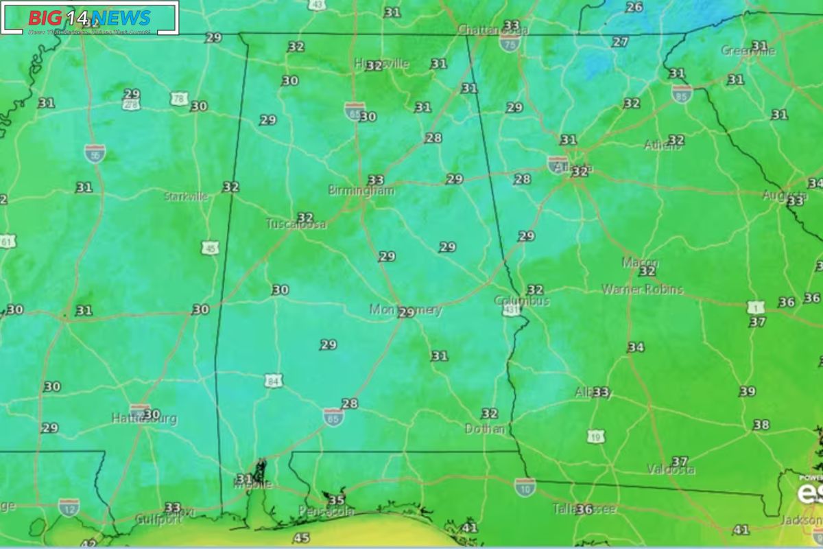 Alabama Anticipates Snowflakes Tonight