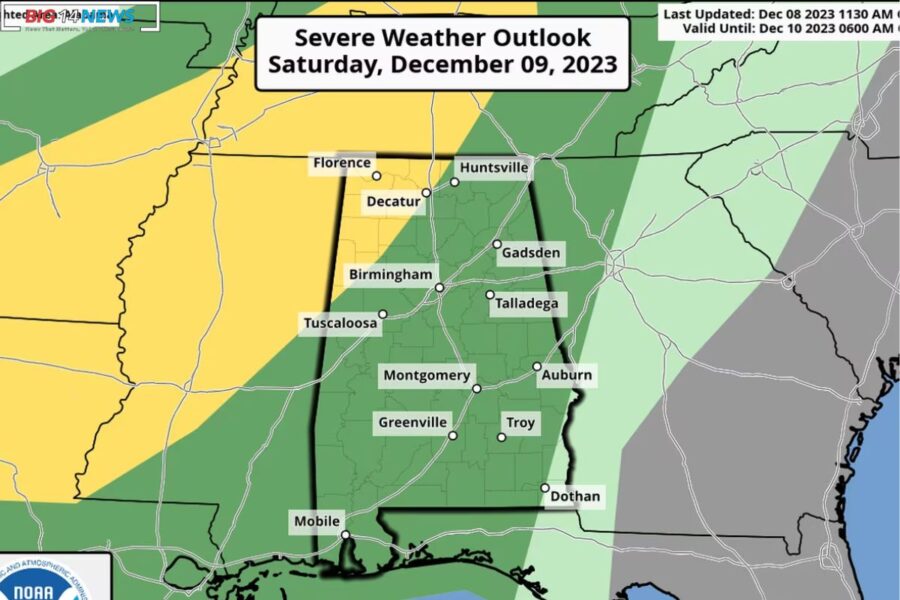 Alabama Braces for Weekend Storms