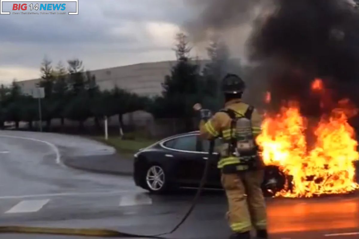 Burning Tesla Requires 36000 Gallons of Water