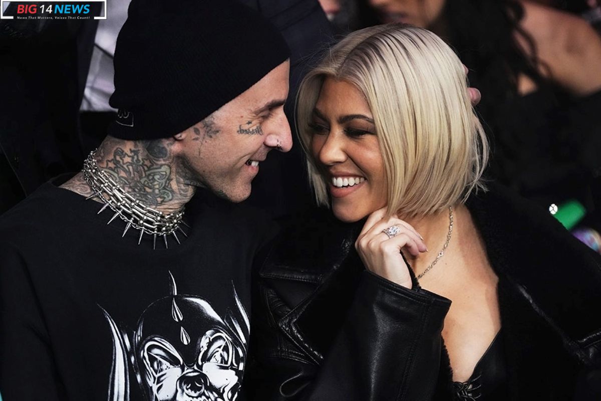 Kourtney Kardashian and Travis Barker Joyful