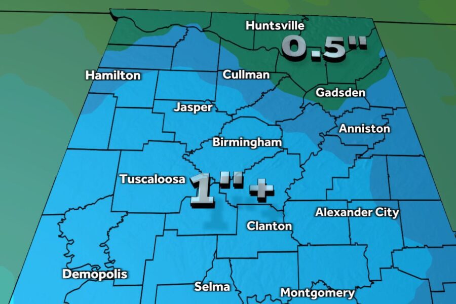 Alabama Forecast Gets Wetter for the Weekend