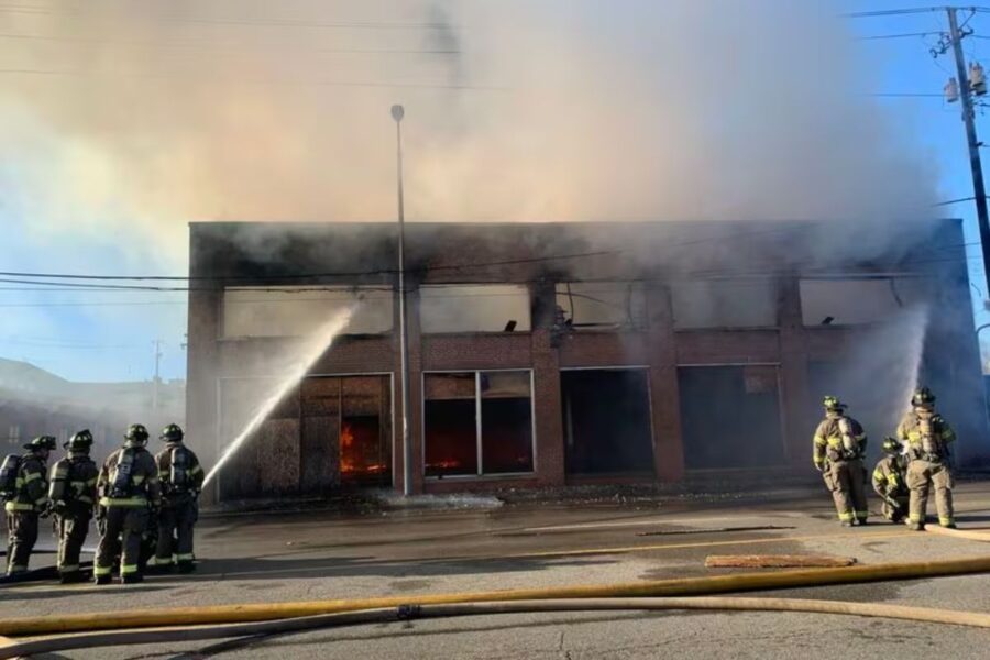 Fire at Vacant Birmingham Building