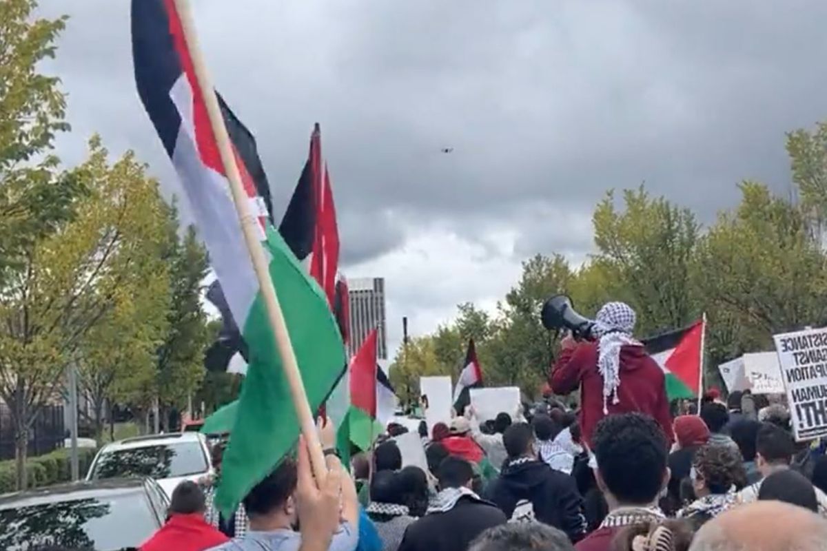 Hundreds Rally at Railroad Park