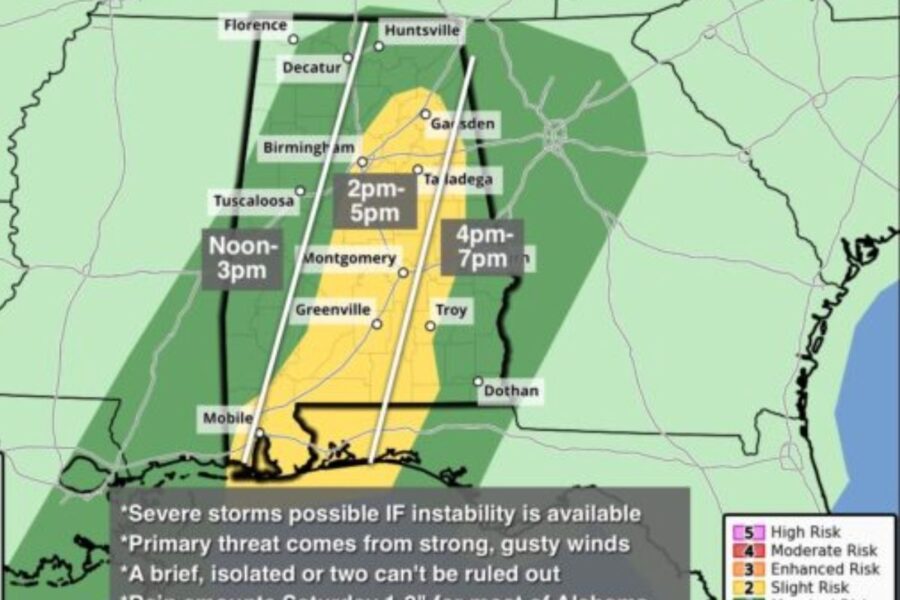 Strong Storms Possible Tomorrow 