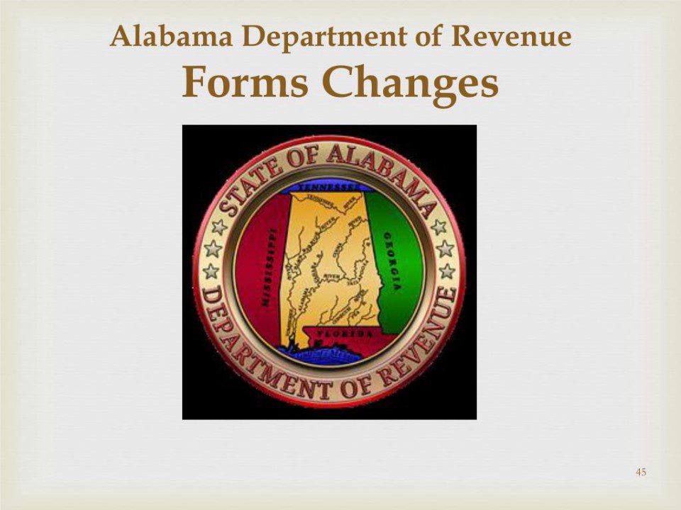 alabama department of revenue s role