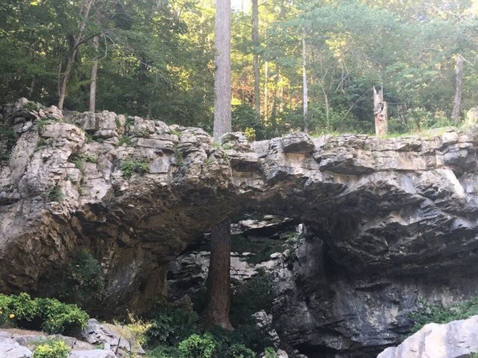 ghost creek falls and natural bridge