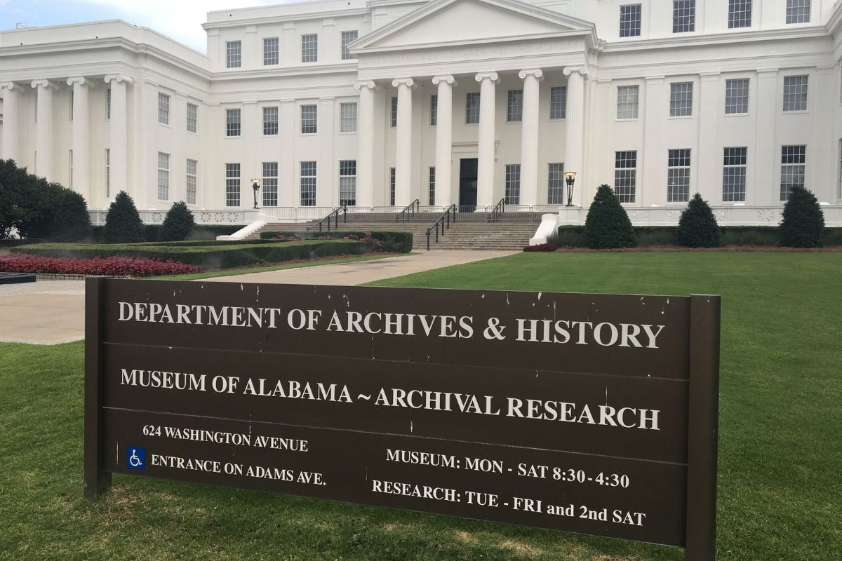 Alabama Senate Bill to Eliminate Archives