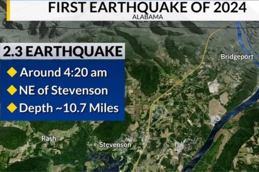 Northeast Alabama Minor Earthquake