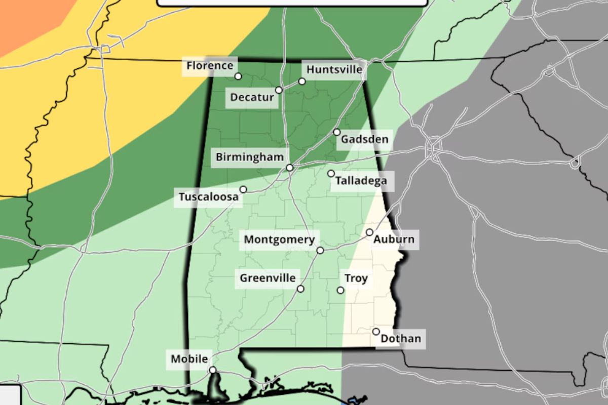 Alabama Braces for Possible Strong Storms